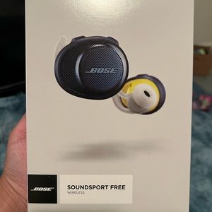 Bose soundsport free wireless earphone.